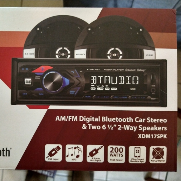 Bluetooth car stereo with speakers - Picture 1 of 2